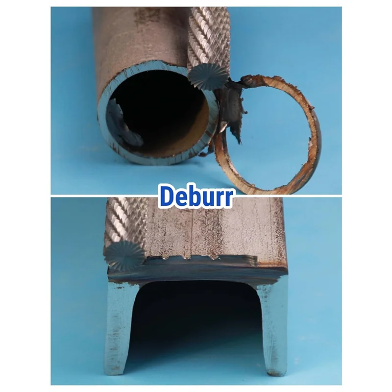 ABJO-1/4 "عرقوب نهاية قطع اسطوانة كربيد الأزيز مجموعة 2 قطعة 1/4 بوصة رئيس ضياء 1/2 بوصة مطحنة القالب بت أدوات دوارة عدة مرفق
