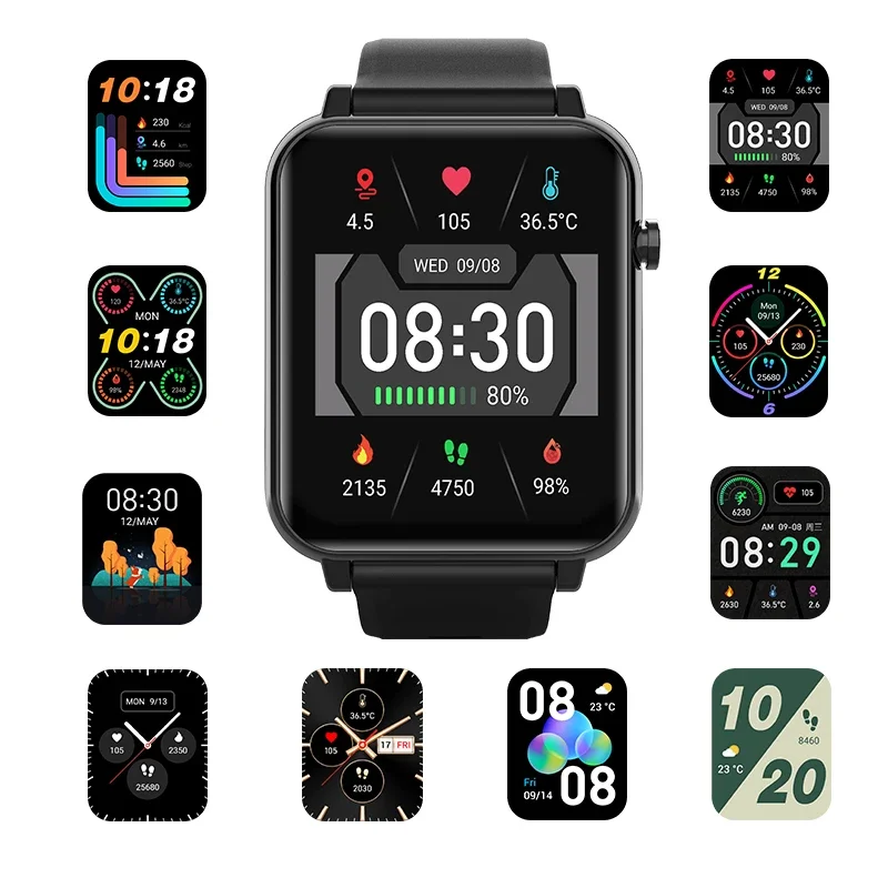 J-Style 2022 Custom Smart Watch High Accuracy Real SpO2 Blood Pressure Sleep Monitor 1.65 Super Amoled Display Smart Watches