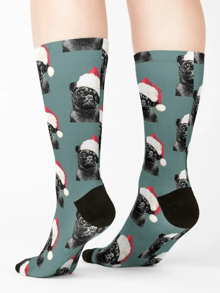 عيد الميلاد الجوارب السوداء الصلصال الأخضر هدايا مشرق الرباط الجوارب السنة الجديدة للنساء والرجال #4