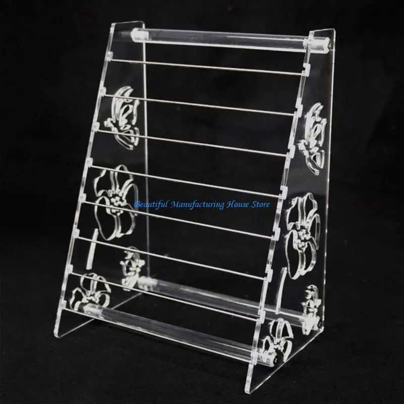 

E56A Compact Acrylic Bead Organizers Stand Rack for Hobbyists and Jewelry Displays