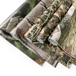 Camouflage Vinyl Wrap Film Car Sticker Bubble Free Foil Gun Sticker Self-adhesive Car Camo Woodland Natural Decal Decoration