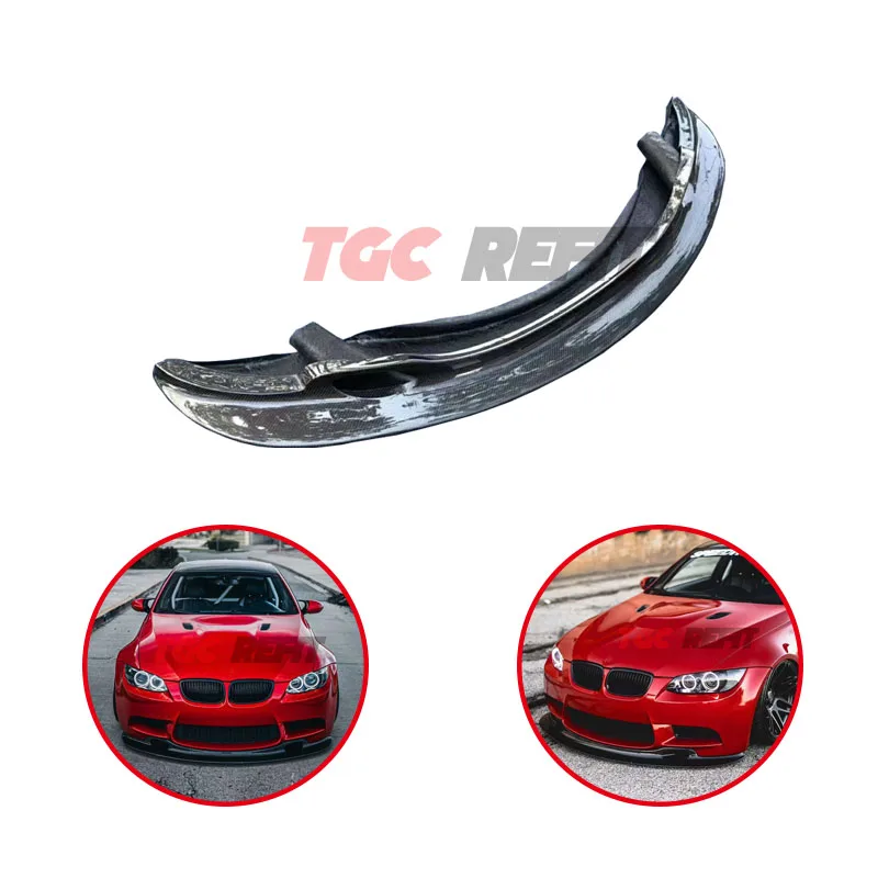 

For BMW 3 Series E92 E93 M3 Real Carbon Fiber Lip Front Splitter Carbon High Quality Front Spoiler Front Bumper Lip Chin