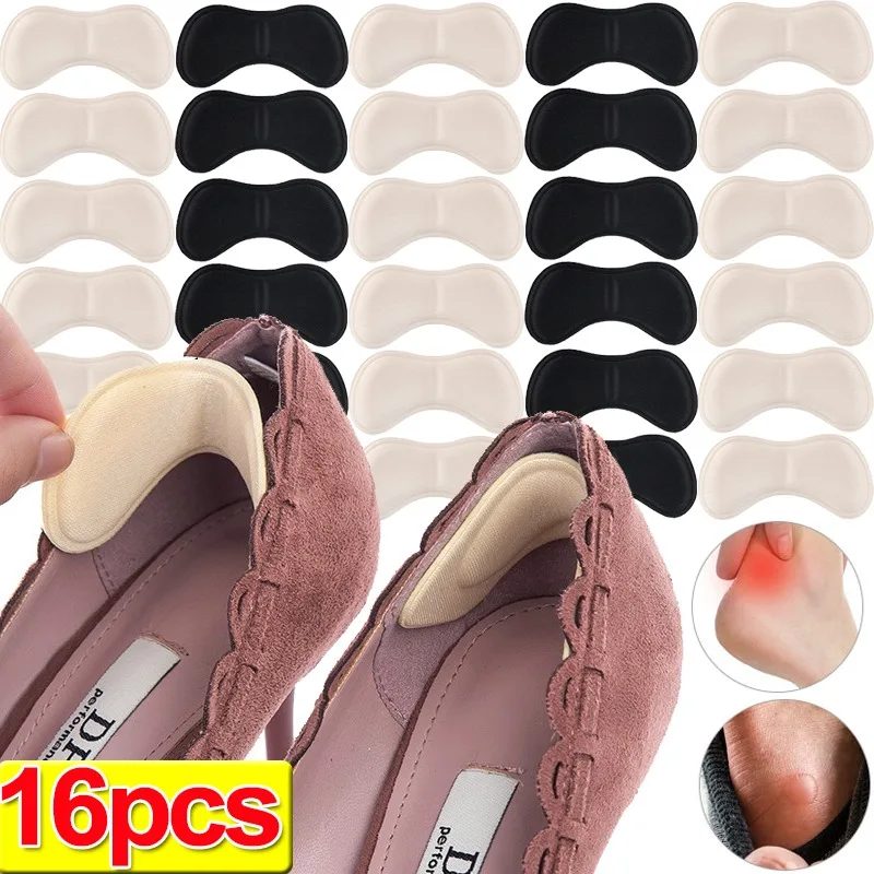 

2/16pcs Heel Insoles Patch Pain Relief Anti-wear Cushion Pads Feet Protector Adhesive Back Sticker Shoes Insert Insole Sticker