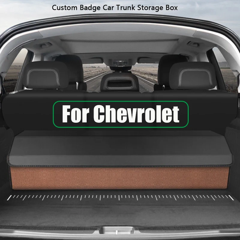 

Extra-Large Capacity Car Trunk Organizer Box Folding For Chevrolet Malibu Monza Cavalier Cruze Tracker Interior Accessories