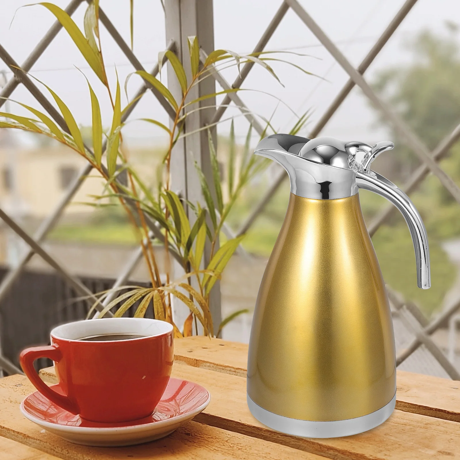 

Stainless Steel Insulated Kettle Large Capacity 1.5L Double Wall Thermal Bottle Household Office Outdoor Cold Water Pot Vacuum