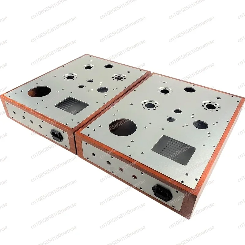 Mahogany split amplifier cha ssis DIY amplifier chassis Single-ended solid wood chassis kit Tube amplifier chas sis