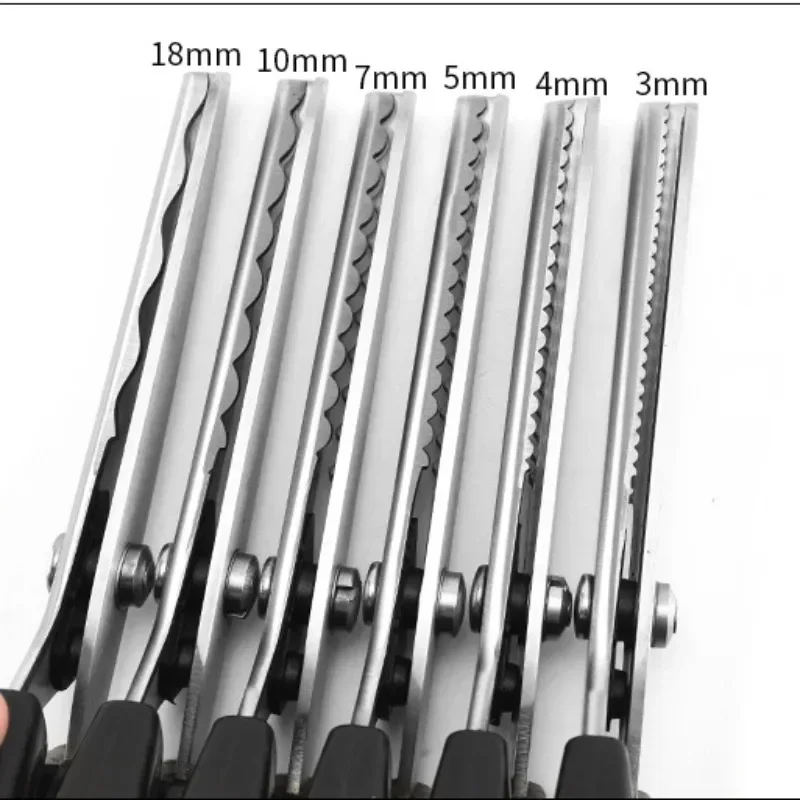 3-7mm Nieuwe Kleermakerij Geschulpte Rand Kartelschaar Schaar Clipper Cutter Naaien Professionele Kleermaker Schaar Doek Tailoring