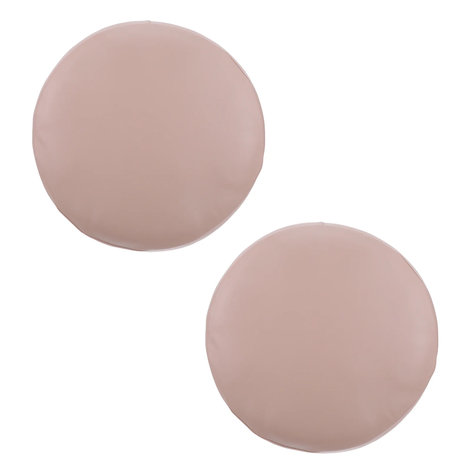 

2Pcs Waterproof PU Round Bar Stool Covers Elastic Band Seat Protectors for Kitchen Restaurant Furniture Cushion Slipcovers