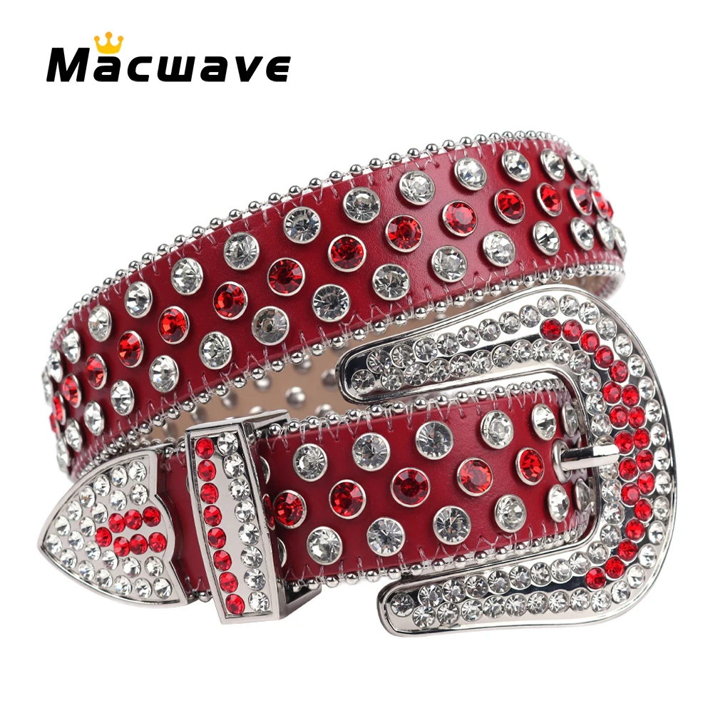 Correia do Rhinestone ocidental Cintos de Couro Genuíno Pin Fivela de Cinto para Homens Cinto De Strass Cristal Cravejado Cowgirl Cowboy ремень доллар