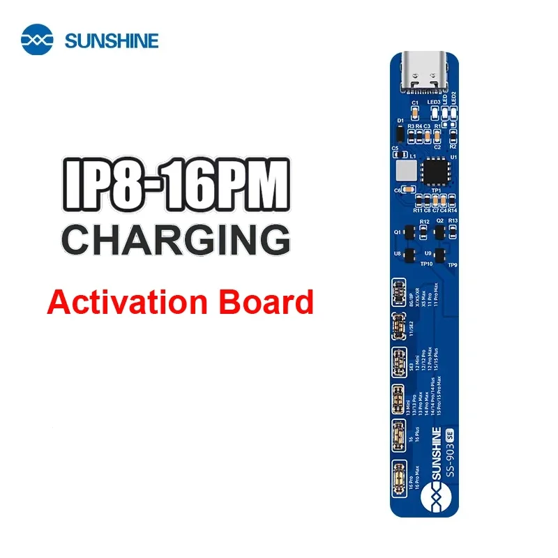 SUNSHINE SS-903 SE Removal-Free Battery Charging Activation Board For iPhone 8-16 Pro Max Battery Circuit Board Charging Tester