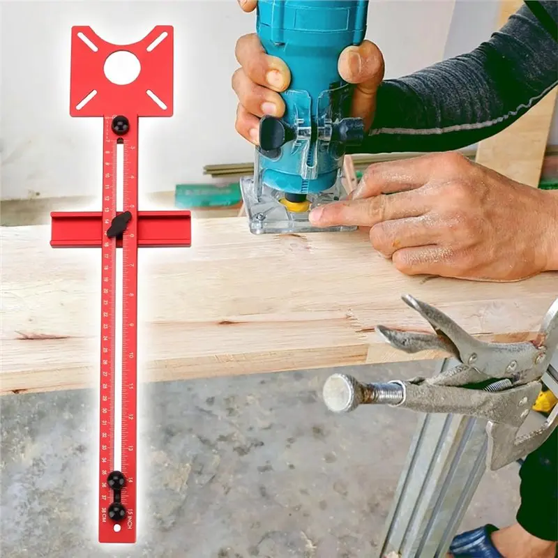 AB66-Woodworking Milling Tool,Slotting And Edge Milling Function, Auxiliary Circular Hole Trimming Machine Bracket Included