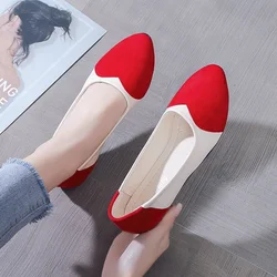 New Large Size Flat Sole Women Shoes Fashion Round Head Heart-shaped Comfort Soft Sole Casual Shoes for Women Zapatos De Mujer