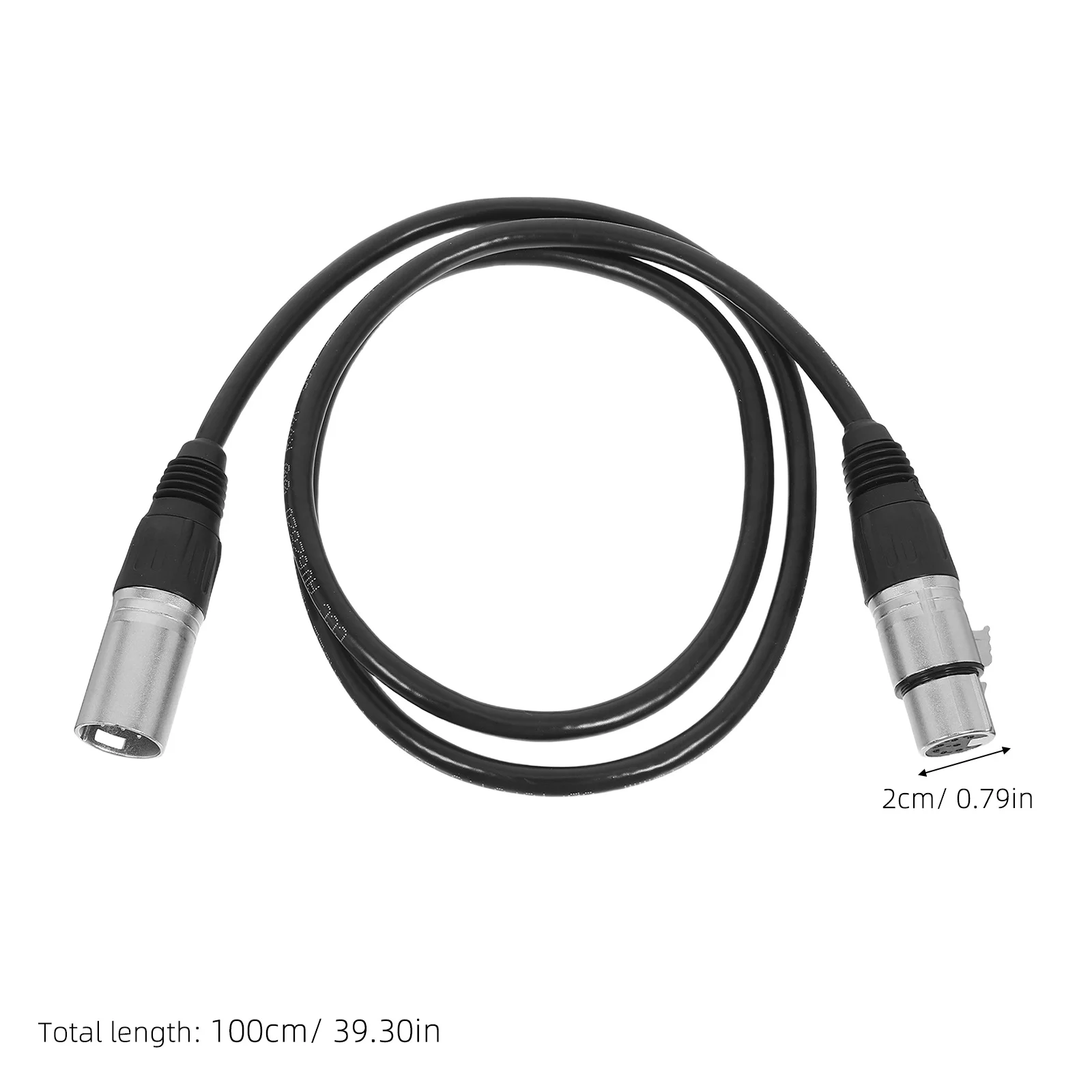 7-Pin Xlr Microphone Cable 1M 3.28ft Professional Audio Line for Performance Stage Setup High-Fidelity Transmission