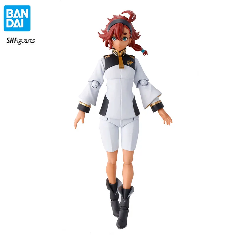 

In Stock Bandai SHF Gundam Suletta Mercury Genuine Anime Figure Model Doll Action Figures Collection Toys for Boy birthday Gifts