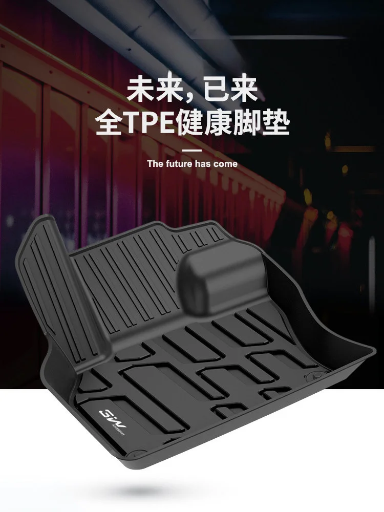 TPE Car Floor Mats Full Coverage 5 Seat Set For Lynk Co 01 02 03 Plus 05 07 08 10 EM P 2WD 4WD