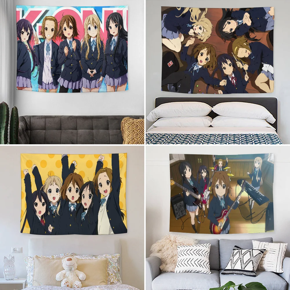 Anime K-Keion K-K-ON Tapestry Decoration party Background Hanging Cloth Bedroom Tapestry Room Decor Aesthetic