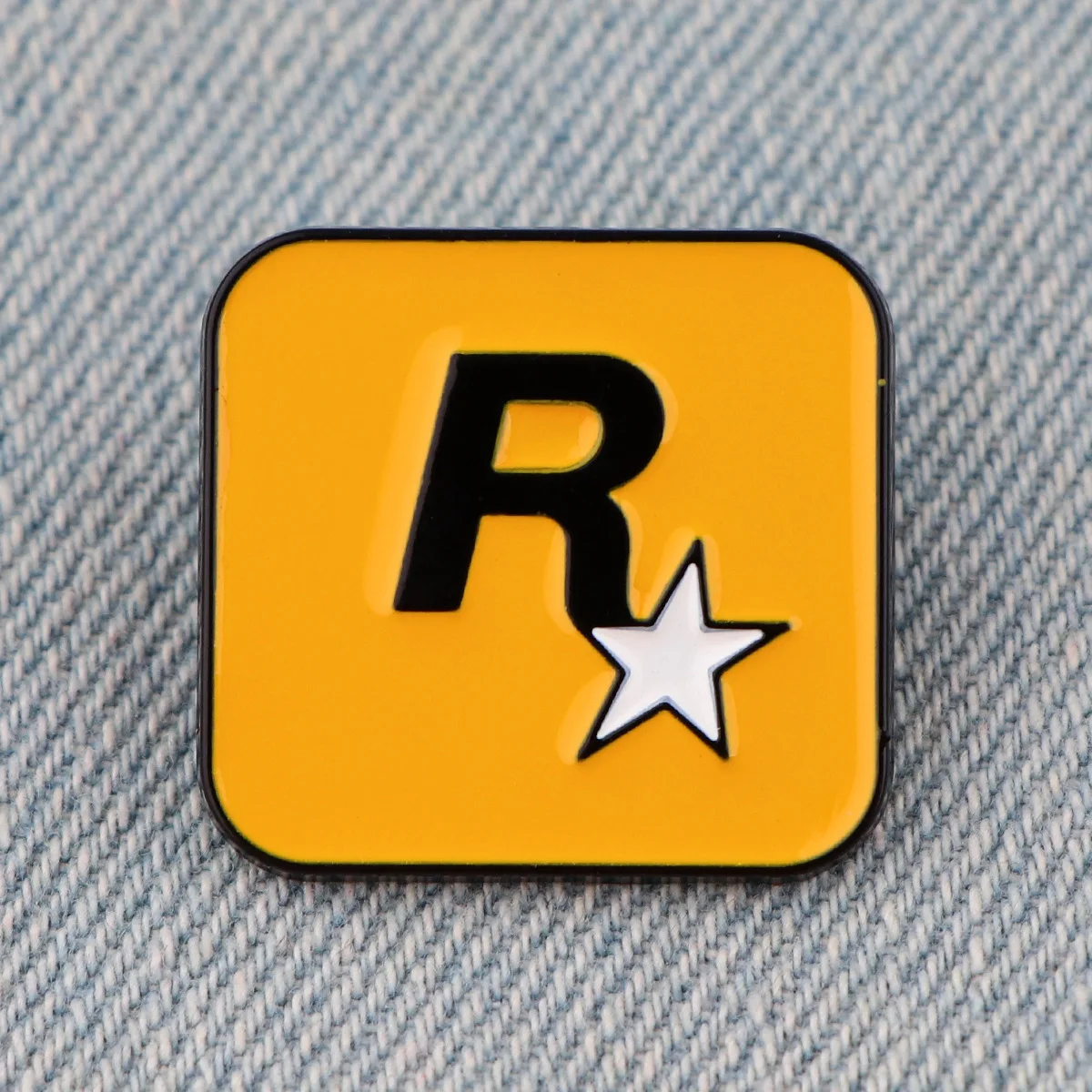 Cartoon English Alphabet R Star Alloy Brooch, Exquisite and Versatile, Simple Brooch, Clothing, Bag and Accessories