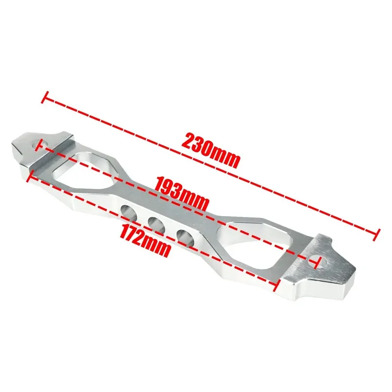 دائم الفولاذ المقاوم للصدأ بطارية السيارة التعادل أسفل جبل قوس هدفين بار ل 21 21R 22F 22HF 22R 24 24F 24H 24R 24T 25 26 26R الفضة #2