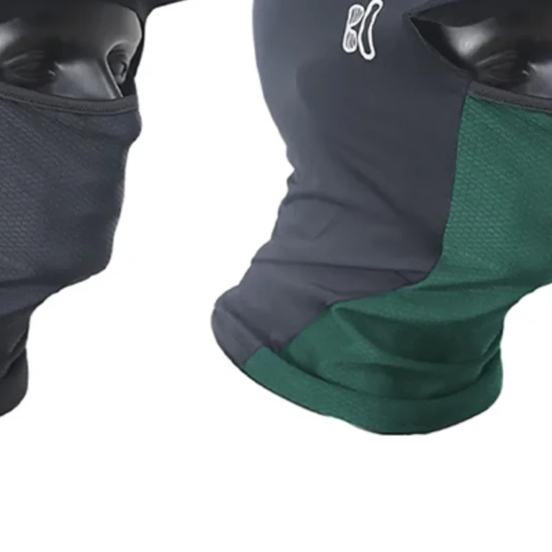 

Summer Ice Silk Cap Breathable Elastic Anti-UV Balaclava With Brim Cycling Running Helmet Liner Hat Sun Protection Head Covering