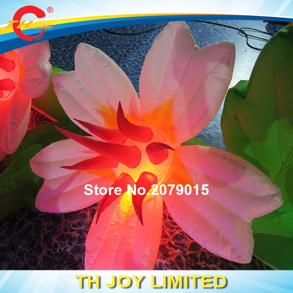 free door shipping inflatable flower model Led Inflatable Flower inflatable flower for stage, lighted inflatable flower chain