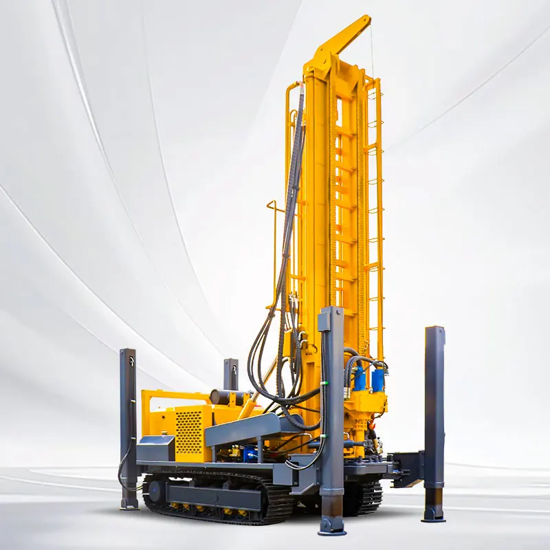 지질 탐사 시추 장비 크롤러 유압 시스템 (DTH 해머 포함, 시추 깊이 200m-800m)