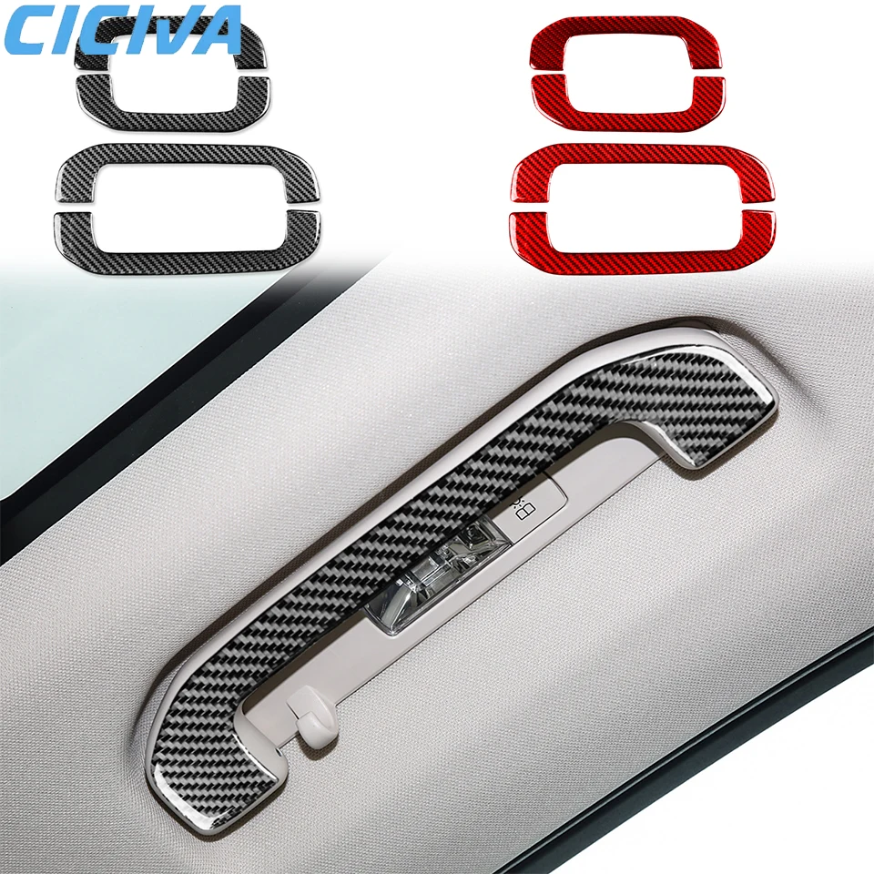 

For Mercedes-Benz GLE W167 2019-2024 Roof handle Decorative Trim Soft Carbon Fiber Car Internal Accessories