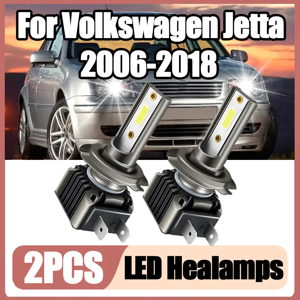 

90W High Power H7 LED Headlight Canbus No error 6000K White 20000LM Super Bright 3570 CSP Chips For Volkswagen Jetta 2006-2018