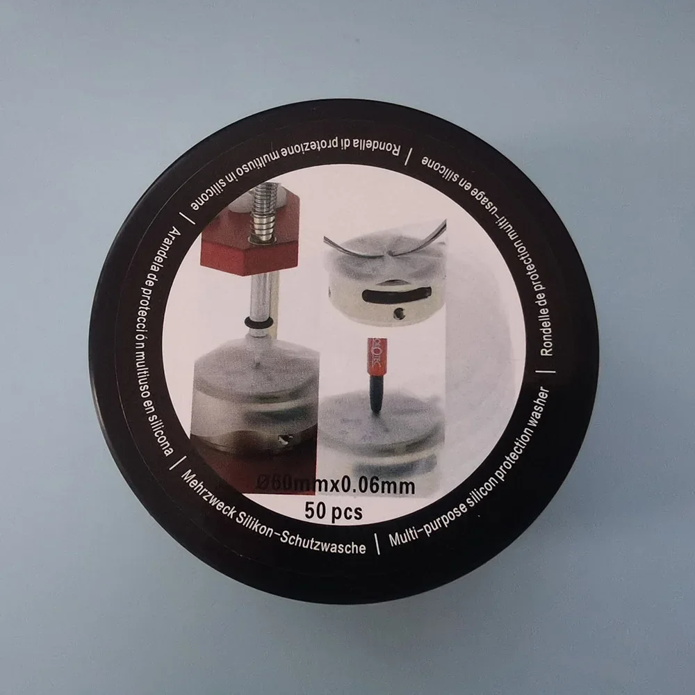 HOROTEC 시계 핸드 리무버 수리 도구, 투명 탄성 범용 보호 패드, 시계 뒷면 커버 분해, 50 개