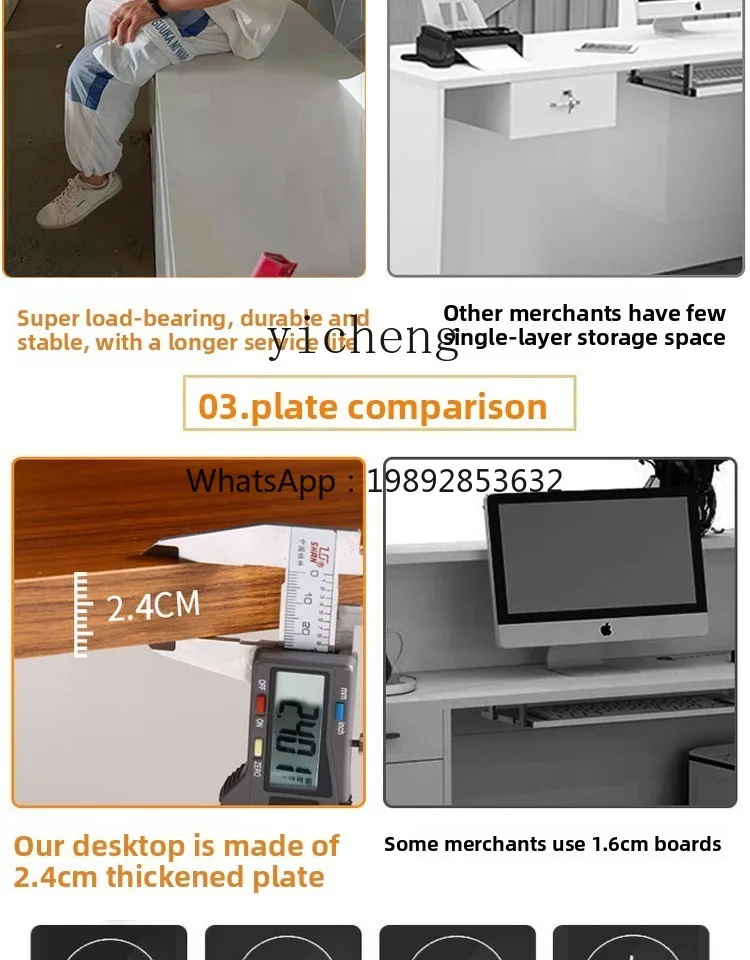 

ZZ Modern Beauty Salon Cashier Counter Light Luxury Bar Counter Lacquered Simple Curved Hair Salon Reception Desk