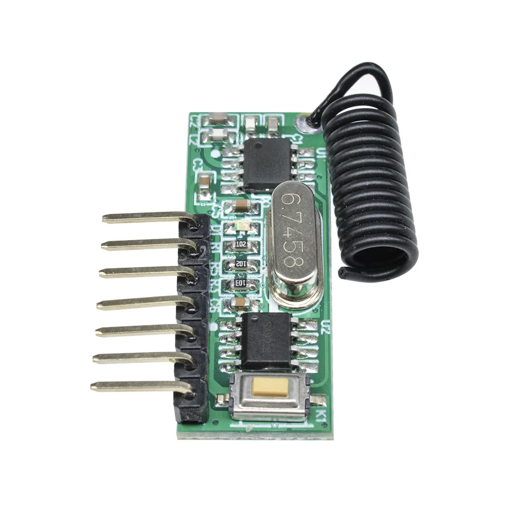 433MHz 4-Channel Universal Decoding Receiver Module DC 3.3–5V Wireless Remote Control Learning Module