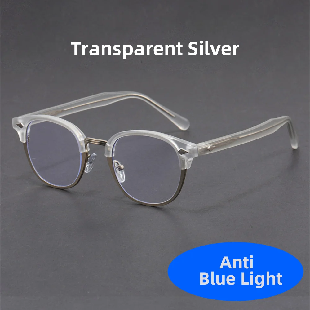 VIVIBEE Retro Halbrandlose Blaulicht-blockierende Brille Herren Computer Anti-Bildschirm-Filter Brillen Gaming Damen Quadratische Brillen – Detail 12