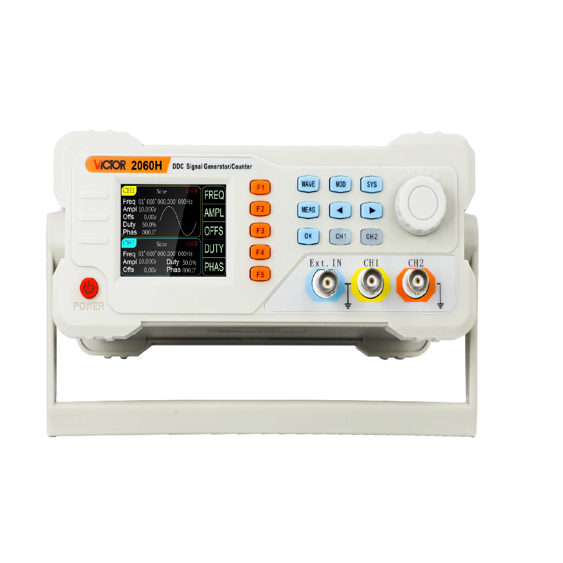 

VICTOR New 2060H Sine Wave 1uHz~60MHz Various Wave Type DDS Digital Signal Generator Counter