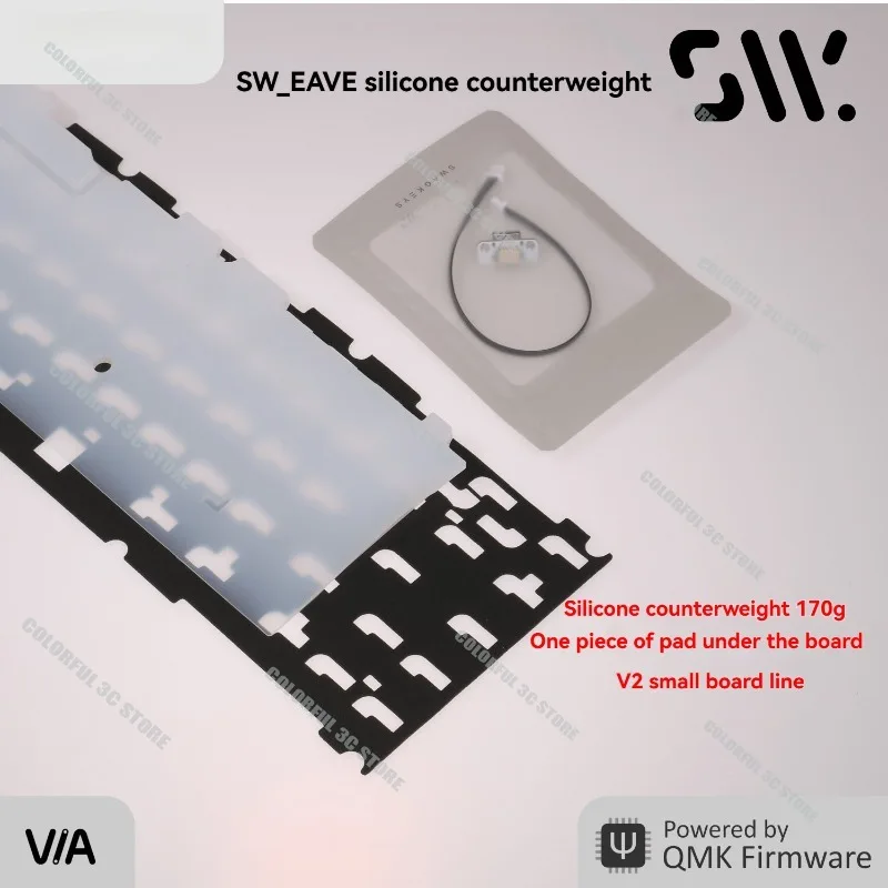 

EAVE 65 Mechanical Keyboard Accessories FR4 Positioning Plate Zinc Alloy Counterweight Gaming and Office Keyboards Accessories