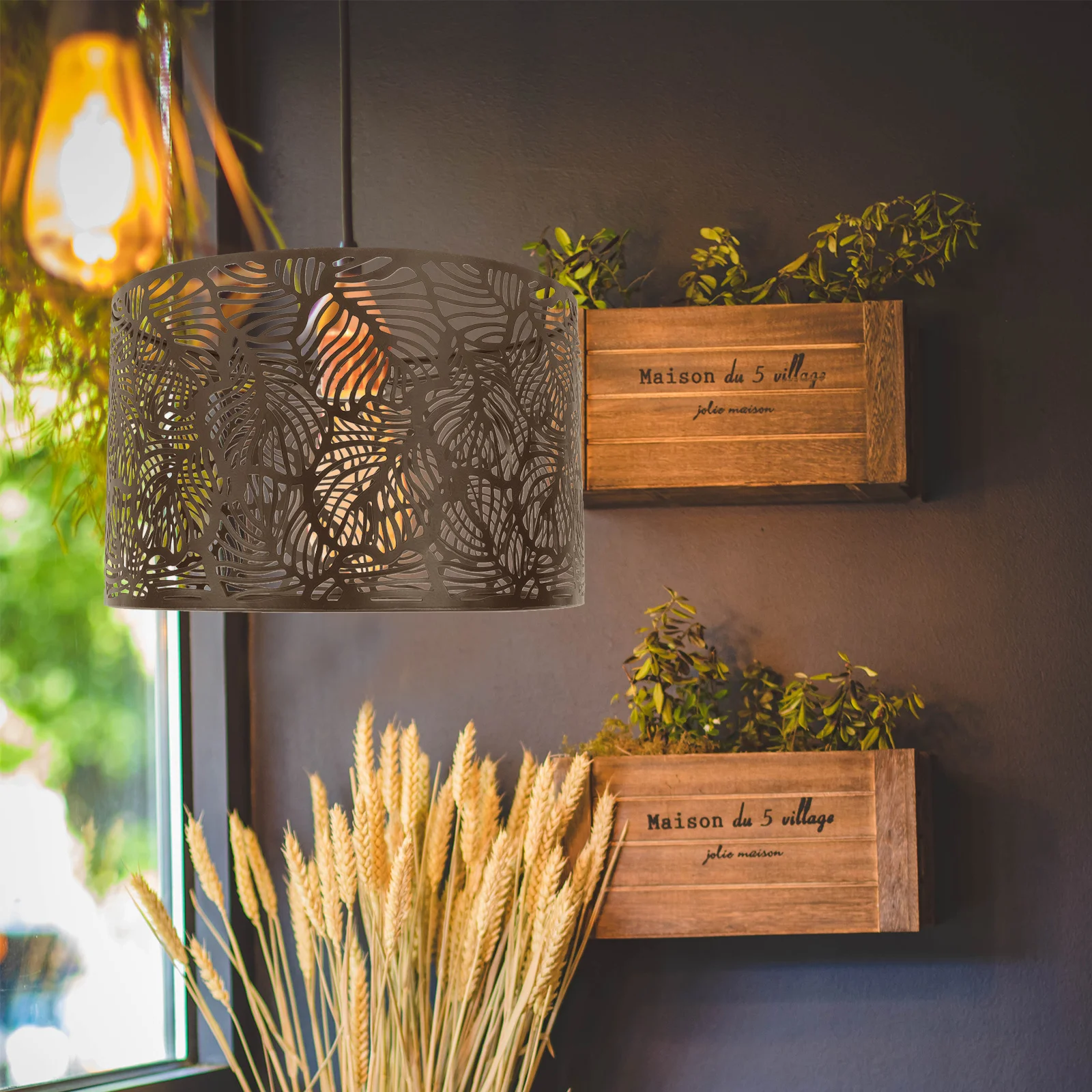 

1 шт. металлический полый абажур, прочный светильник для домашнего декора, уникальный и стильный железный ремесло для различных светильников