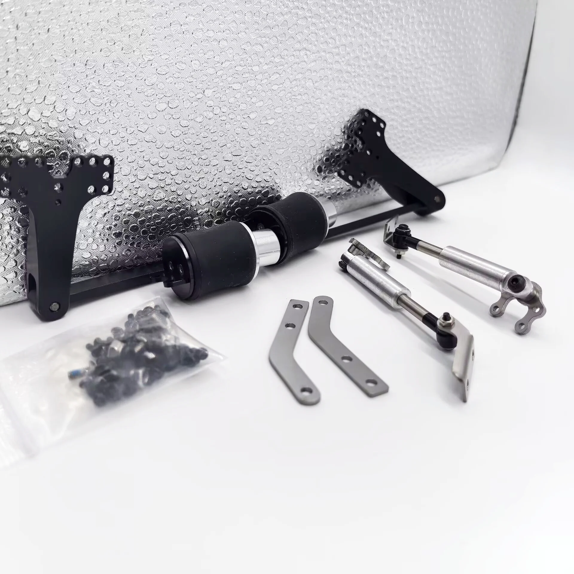 

Модифицированная имитационная система подвески RC 1/14 Drag Head Mud Head с одинарным мостом и двойными пневмоподушками для грузовика Tamiya Tripper, запчасти для самостоятельной сборки