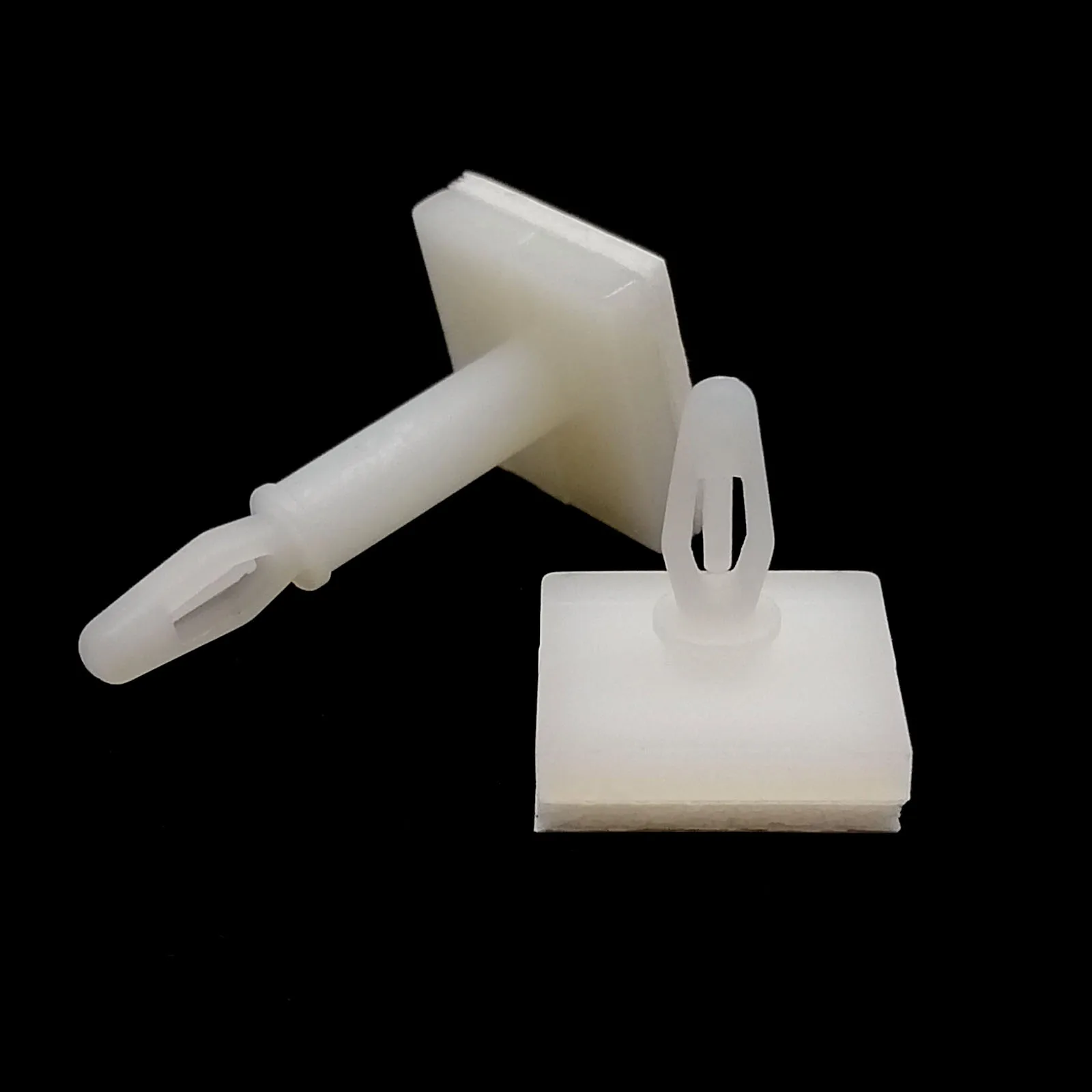 HZYUEGOU 25X Nylon-Kunststoff-Abstandshalter mit Klebstoff, Einsteck-Verriegelungsclip, zum Einrasten, feste Halterung für Leiterplatten, 3 mm Loch – Detail 4