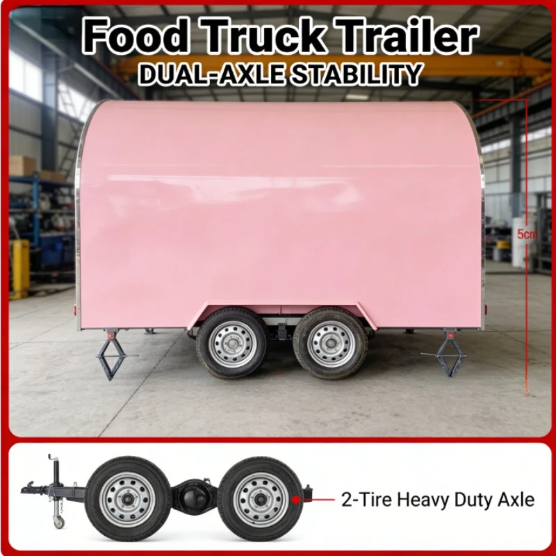 Customized 16 FT Fully Equipped Food Truck Trailer Mobile Kitchen Design High Quality at a Reasonable Price