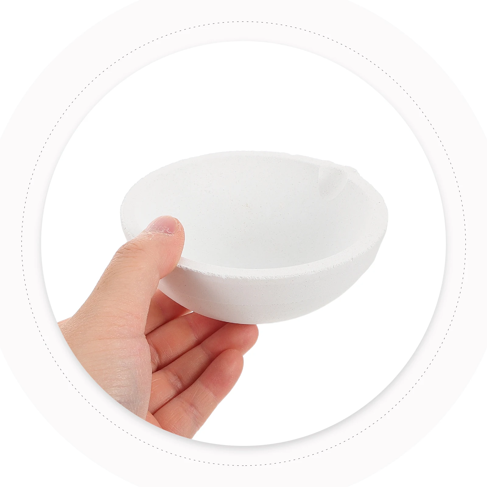 

1000g Quartz Gold Melting Bowl Ceramic Crucible Small High Temperature Resistant Melting Furnace Accessories Metal Refining