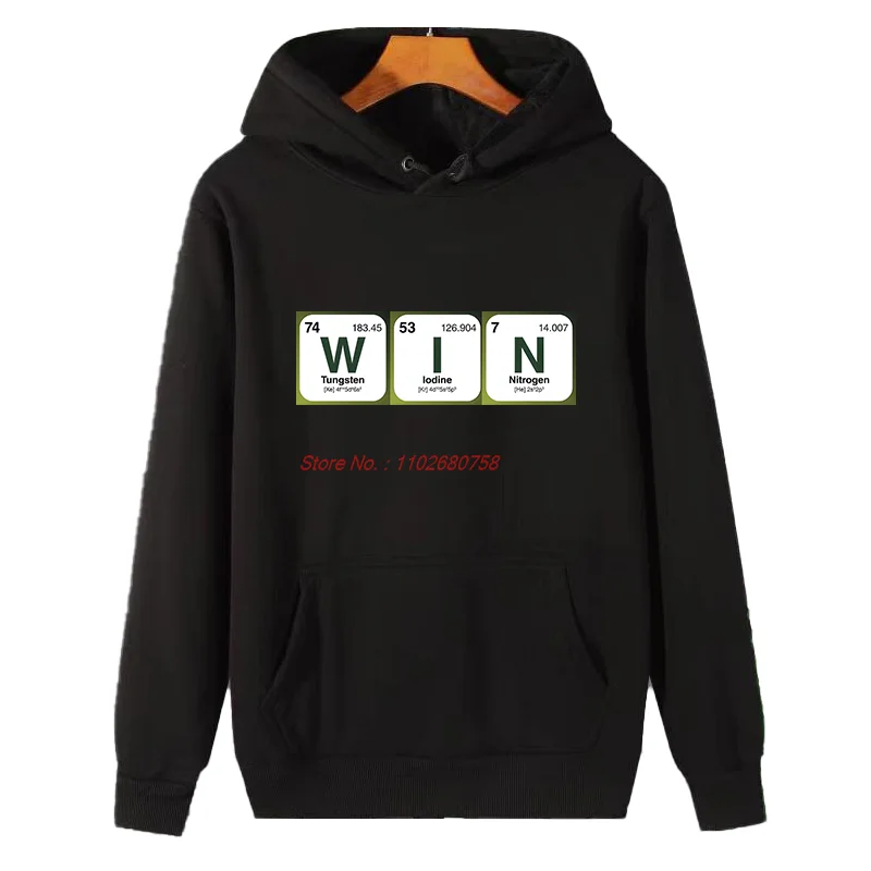

Win Chemical Compound, модные толстовки с капюшоном и графическим рисунком, зимняя толстовка, толстый свитер, подходит для всех возрастов, мужская зимняя одежда