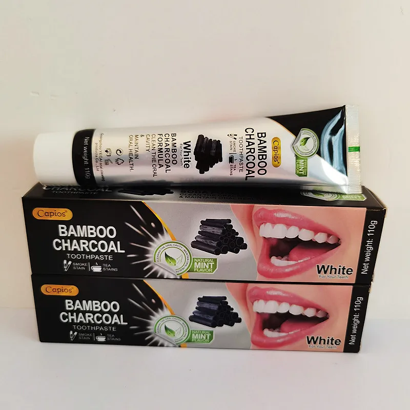 Natural Bamboo Charcoal Baking Soda Toothpaste Deep Teeth Whitening Clean Smoke Stains Brighten Oral Fresh Breath Health Care