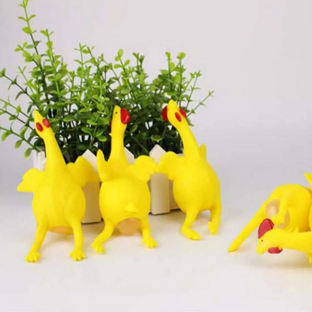 حشد الساخن بيع اليد محاكاة ساخرة الجدة المزح هالوين هدية الدجاج تنفيس المفاتيح الدجاج وضع البيض مضحك