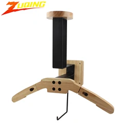 Helmet Rack Wall Mount Motorcycle Helmet Holder Wooden Bicycle Helmet Display Hanger With Hooks All-in-one Helmet Key Rack