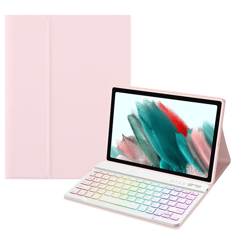 Para lenovo tab p11 p11 plus caso teclado capa para lenovo tab p11 pro 11.5 russo espanhol coreano português teclado arco-íris