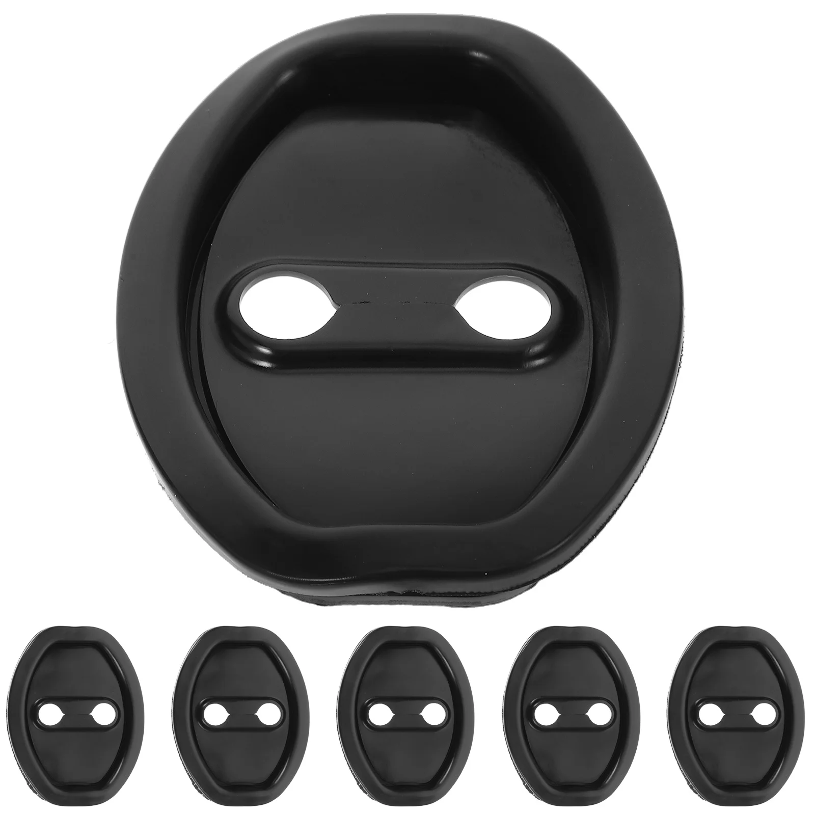 

6Pcs Car Door Lock Protective Covers Silicone Latch Protector Shock Absorption Noise Reduction Guard Universal Car Door