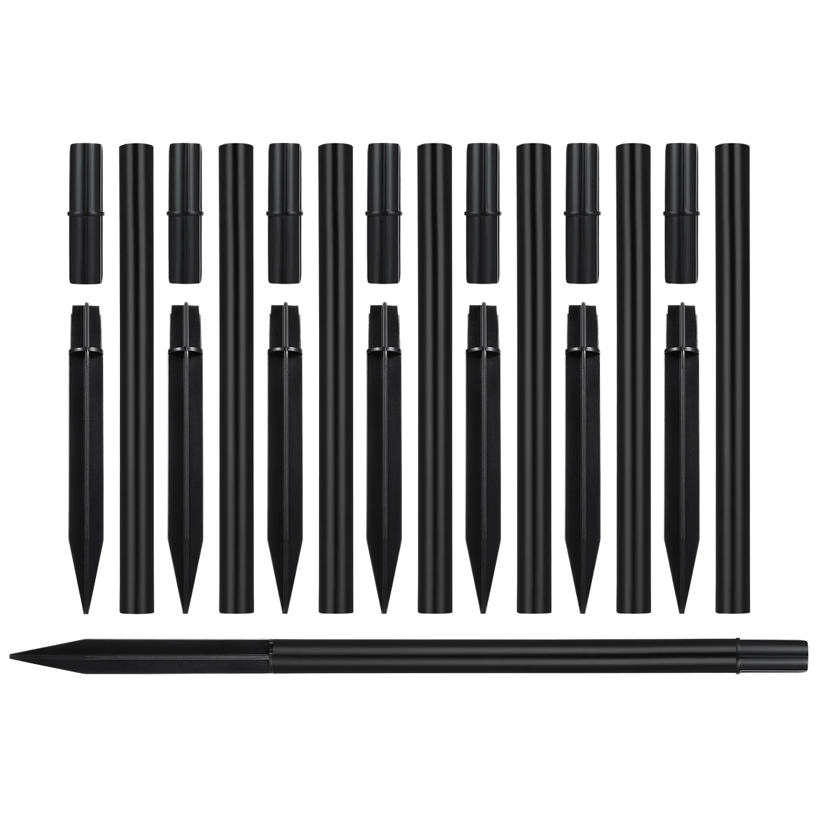 

8 set Solar Light Stakes Replacement Garden Lamp Accessories Waterproof Plastic Stakes For Pathway Lights Extension Tubes