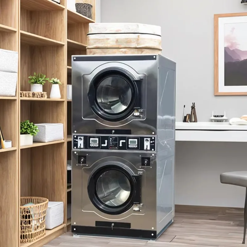 Top dryer and bottom washer washer dryer for sale