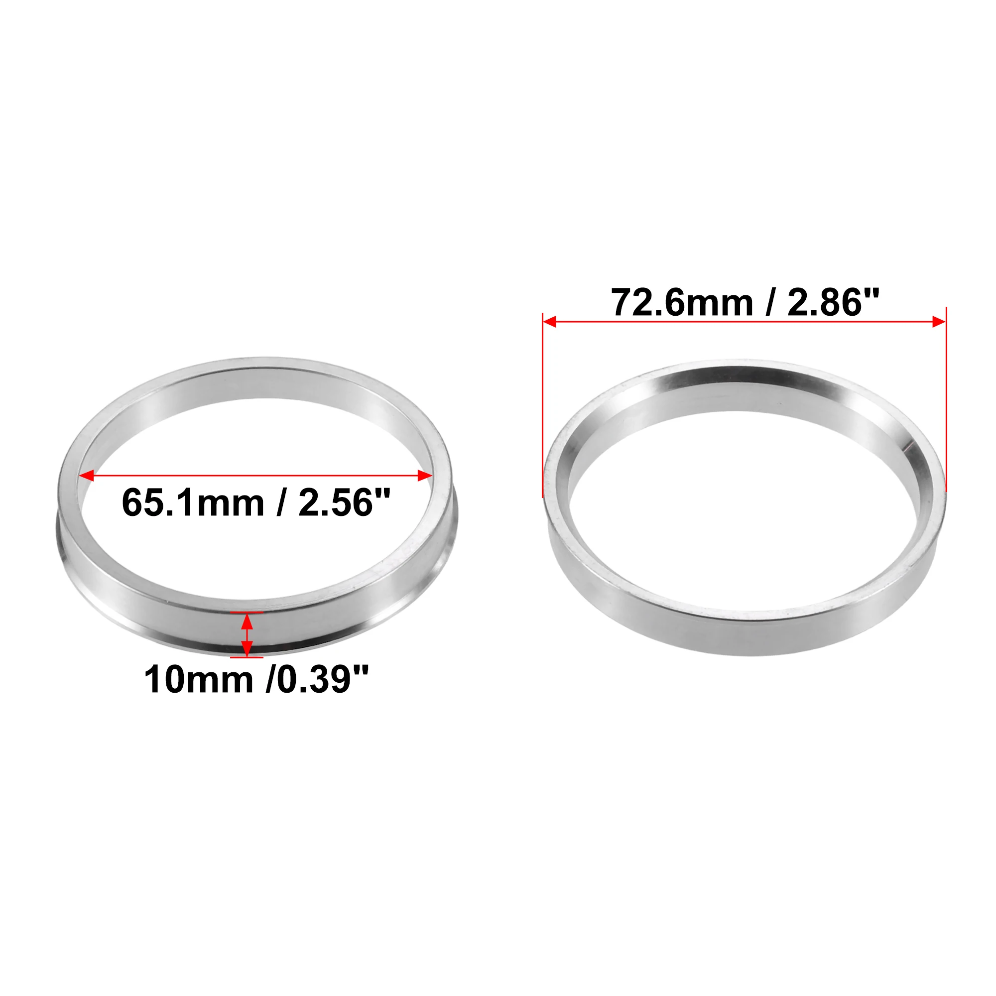 2pcs 72.6-65.1