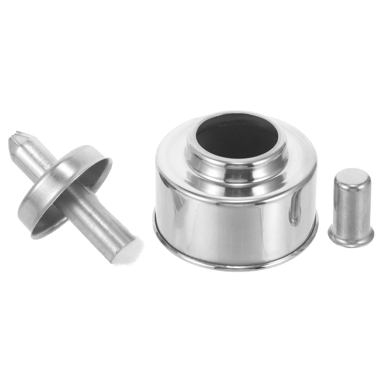 

Sturdy Stainless Steel Alcohol Lamp Leak-proof Explosion-proof Lightweight Portable Mini Burner for Camping Picnics Laboratory