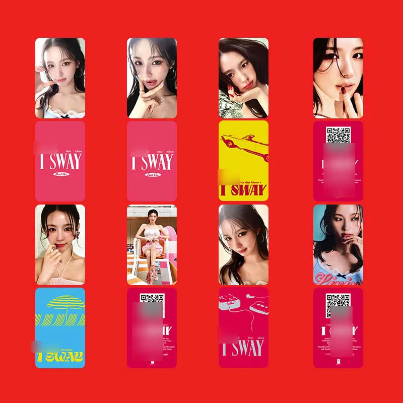 8pcs/set KPOP GIDLE Album I SWAY Solo Small Card LOMO Card MINNIE SHUHUA YUQI Girl Collection Gift (G)I-DLE Postcard Photo Card