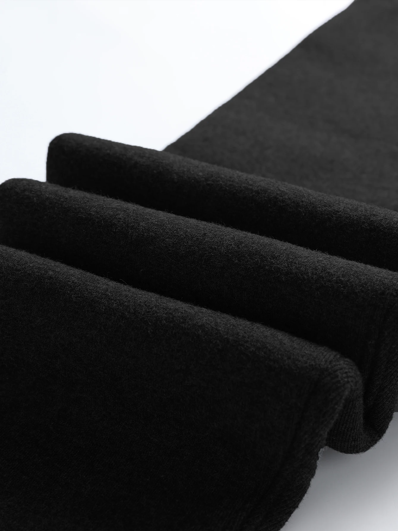 High-waist de rong fleece-lined thick winter and autumn and winter inner and outer wear lamb fur base layer pants outer wear hea